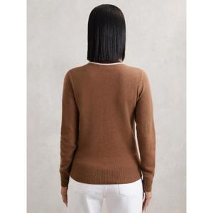 REISS Anne Wool-Blend Colour-Block Jumper